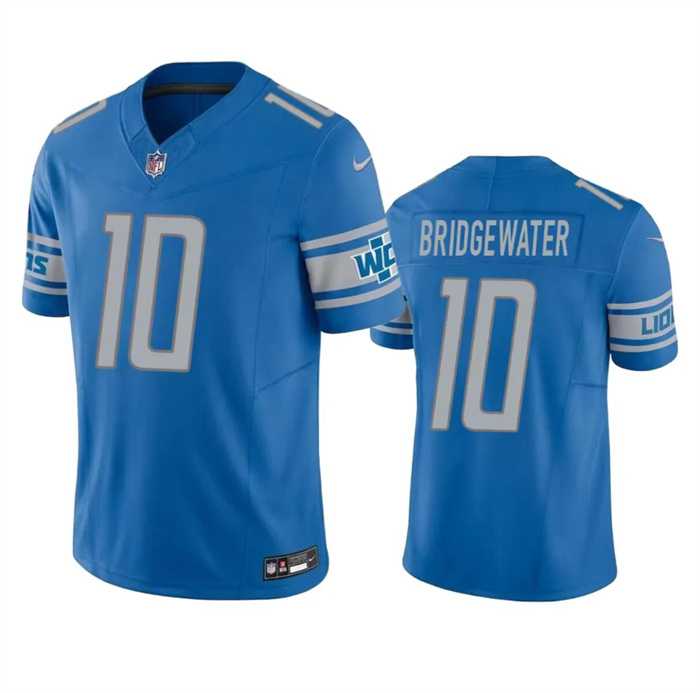 Men & Women & Youth Detroit Lions #10 Teddy Bridgewater Blue 2023 F.U.S.E. Vapor Untouchable Limited Jersey